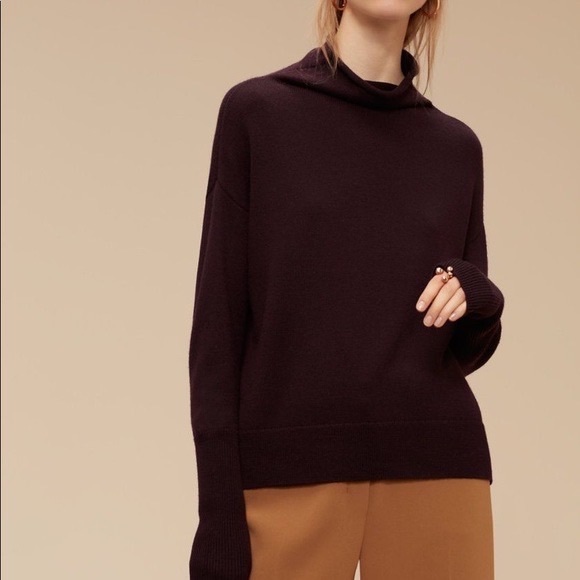 Aritzia Cyprie Wool Mock-Neck Sweater - Picture 1 of 5